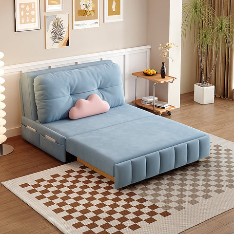 Sokolov Single Seater Sofa Bed, Two Seater Sofa Bed, Blue