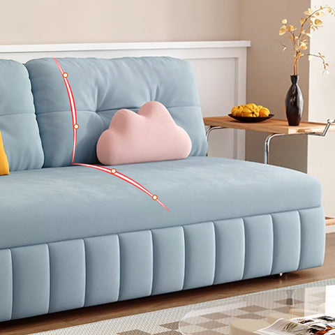 Sokolov Single Seater Sofa Bed, Two Seater Sofa Bed, Blue