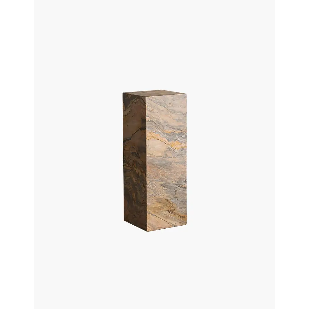 Solara Plinth/Side Table Marble - side table