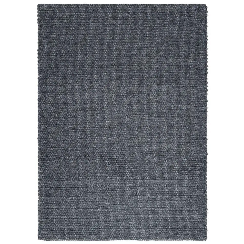 Solid Design Recycled Low Pile Eco Rug | Jaya - Charcoal / 120X170 cm - Rugs