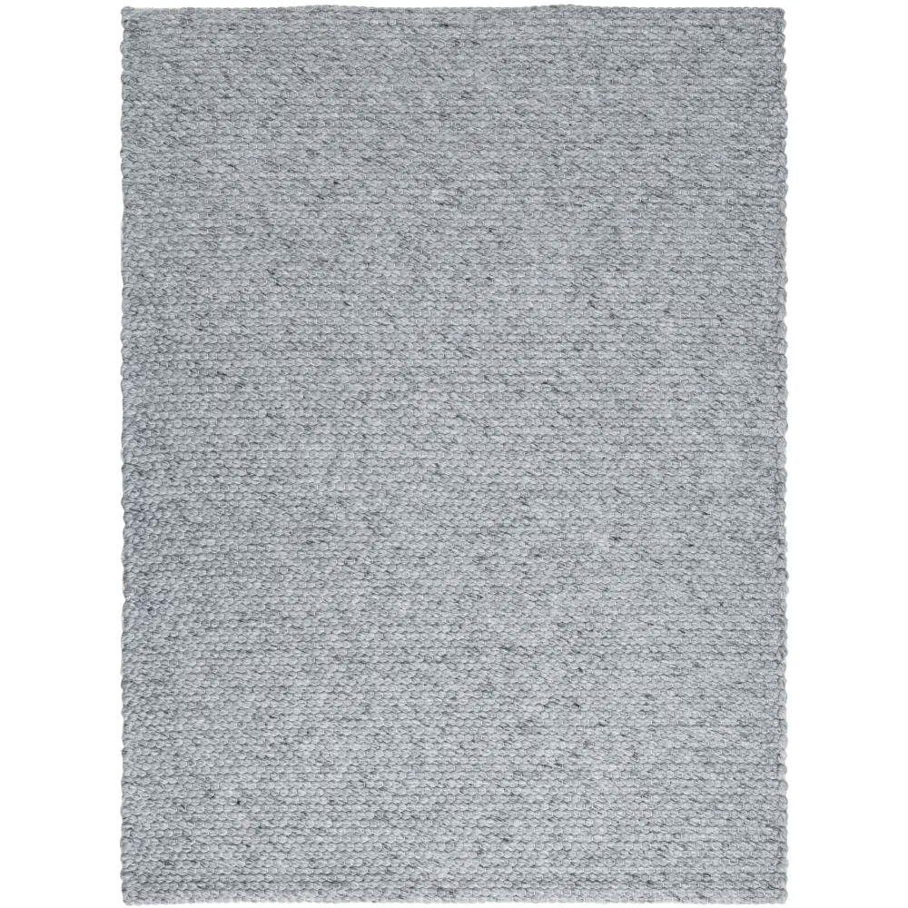 Solid Design Recycled Low Pile Eco Rug | Jaya - Grey / 120X170 cm - Rugs