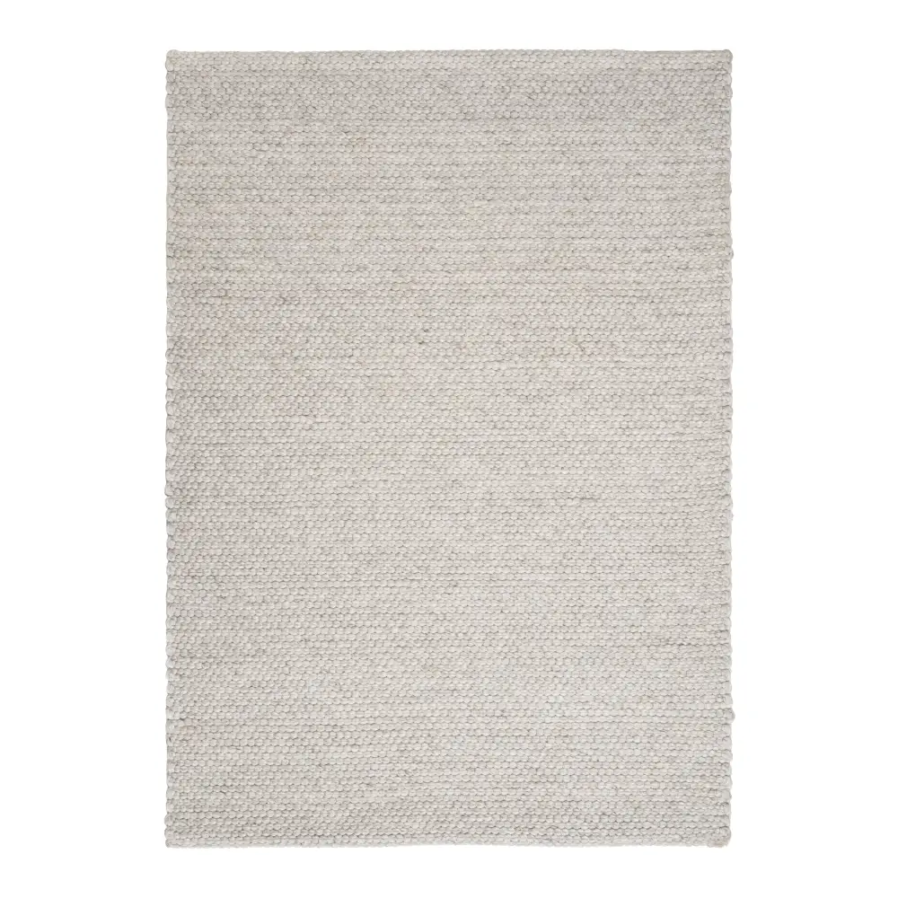 Solid Design Recycled Low Pile Eco Rug | Jaya - Natural / 120X170 cm - Rugs