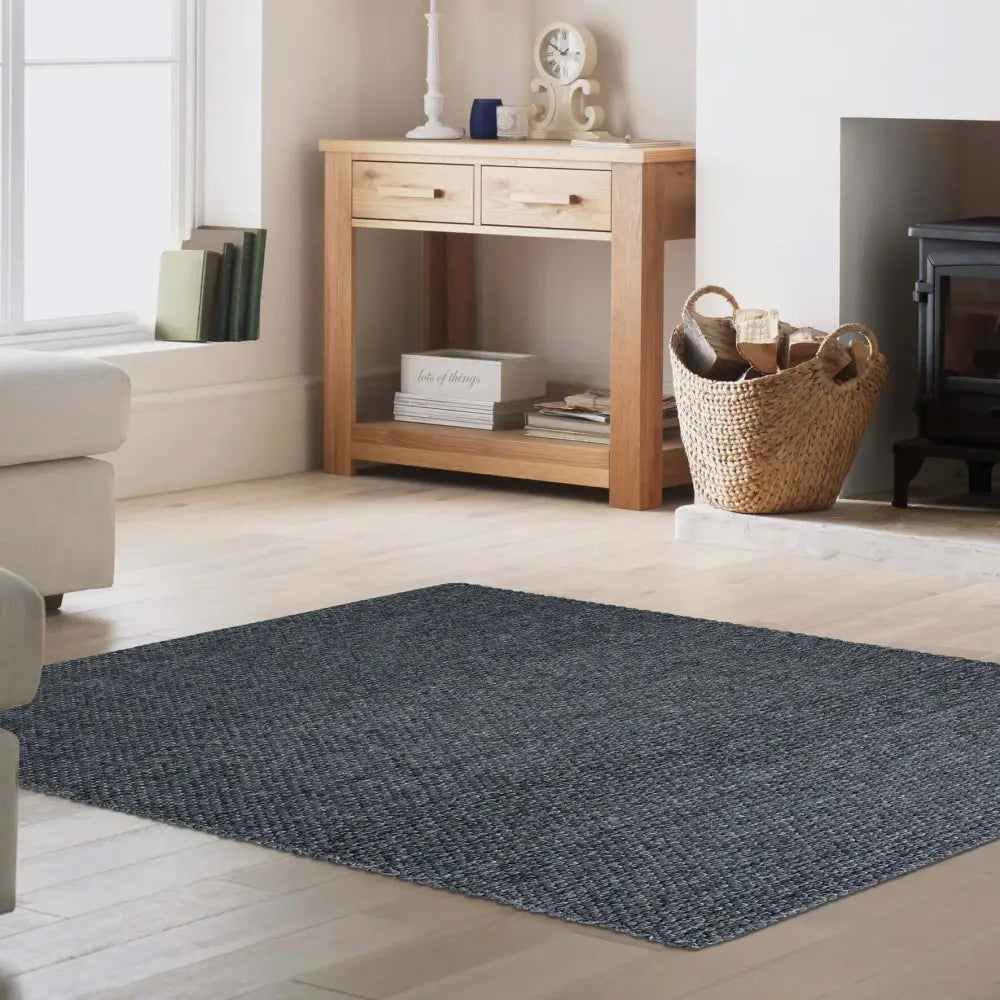 Solid Design Recycled Low Pile Eco Rug | Jaya - Rugs