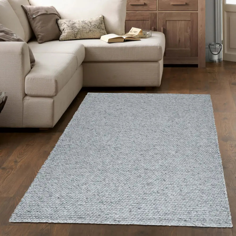Solid Design Recycled Low Pile Eco Rug | Jaya - Rugs
