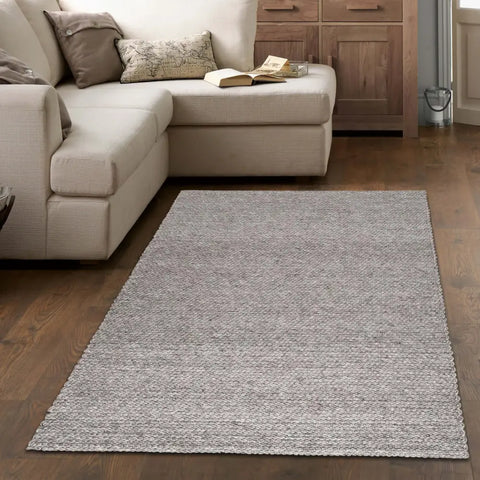 Solid Design Recycled Low Pile Eco Rug | Jaya - Rugs