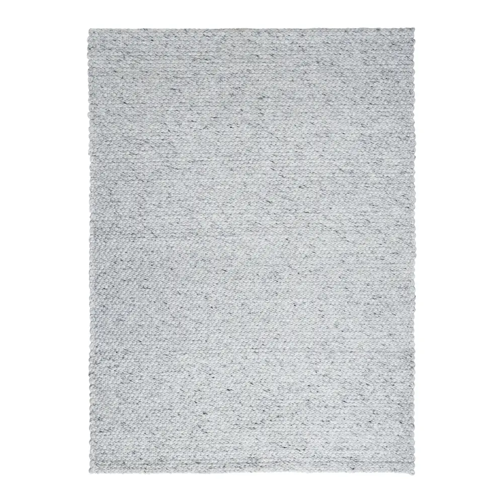 Solid Design Recycled Low Pile Eco Rug | Jaya - Silver / 120X170 cm - Rugs