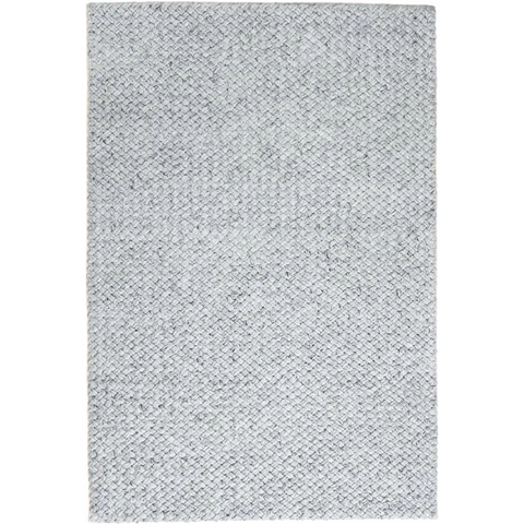 Solid Design Recycled Low Pile Eco Rug | Nila - Light Grey / 120X170 cm - Rugs