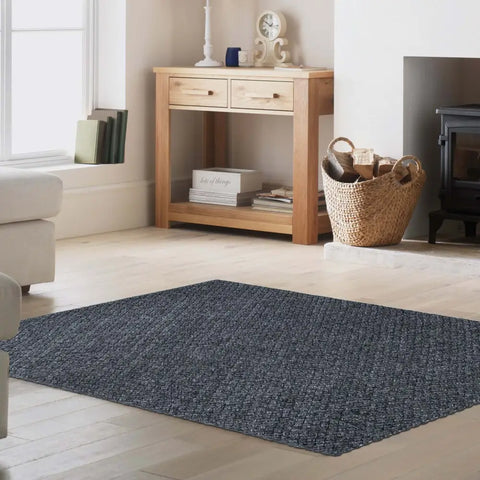 Solid Design Recycled Low Pile Eco Rug | Nila - Rugs