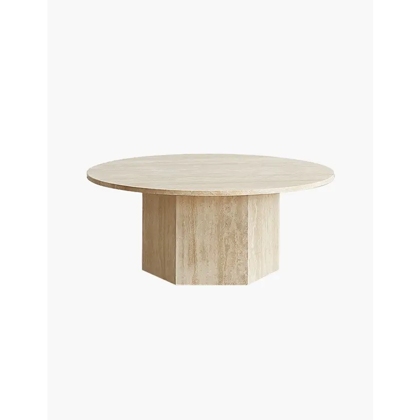 Solveig Marble Round Coffee Table