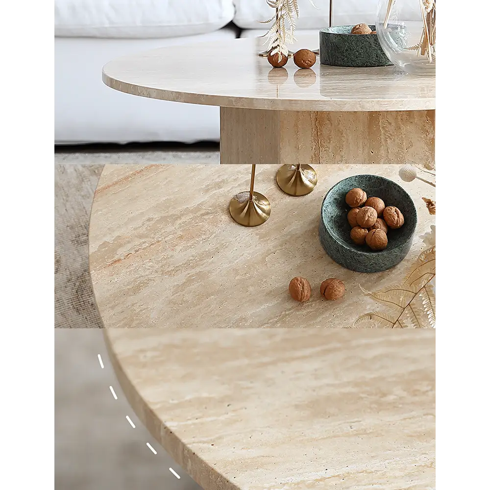 Solveig Marble Round Coffee Table