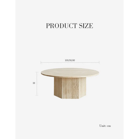 Solveig Marble Round Coffee Table