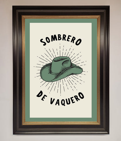 Sombrero De Vaquero Framed Wall Art