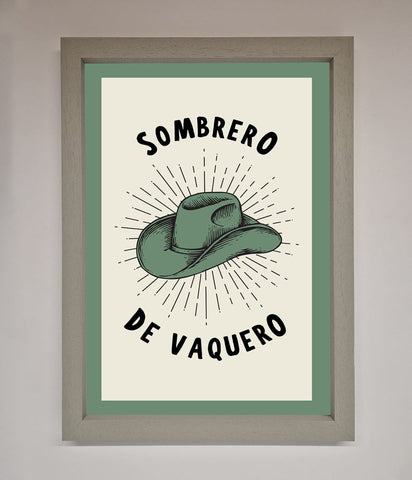 Sombrero De Vaquero Framed Wall Art