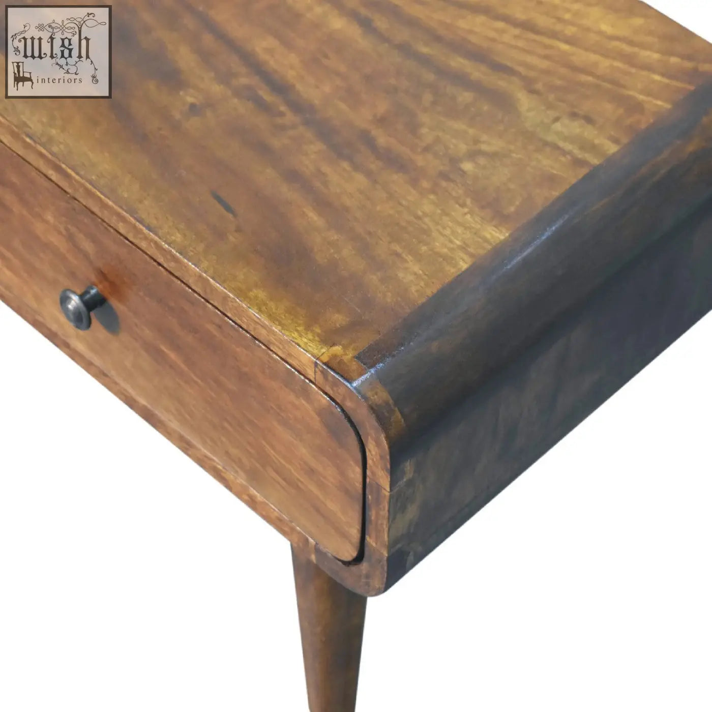 Rustic wooden sonata chestnut coffee table with warm medium brown finish and visible grain patterns