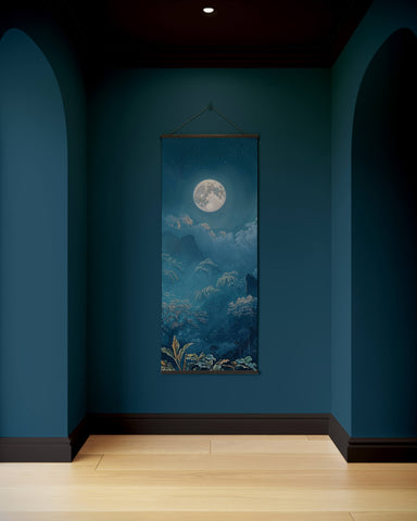 Moonlit Forest Tapestry