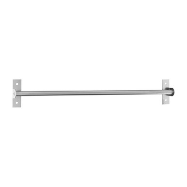 Stainless steel sorello brushed chrome hanging rail with polished finish and sturdy mounting brackets chrome hanging rail