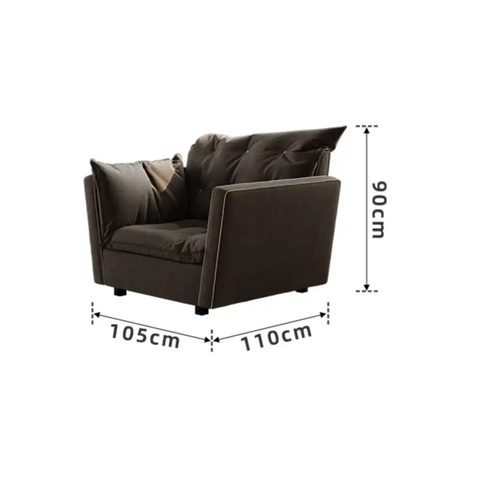 Sorrento Sofa - Chair Black - Sofa
