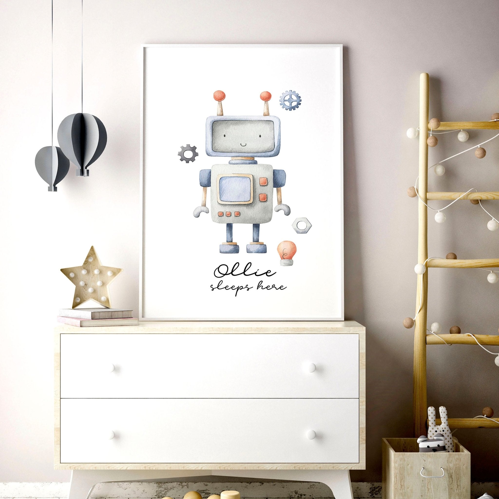 Nursery room decor | Space wall art print