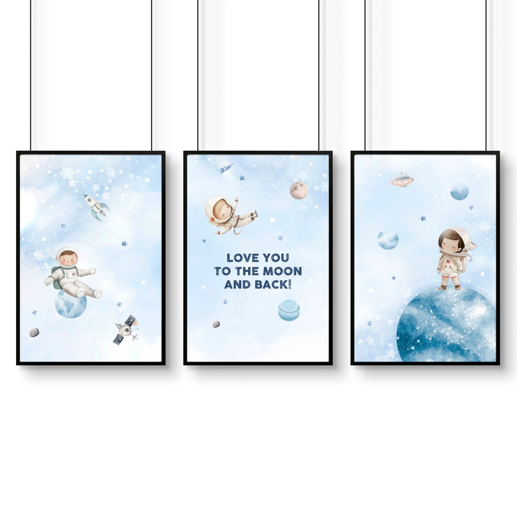 Space Wall Art | Set of 3 wall art prints