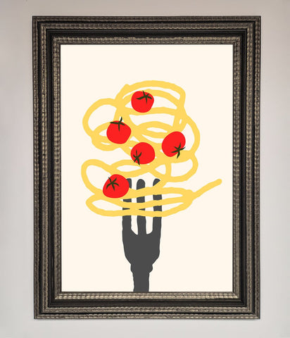 Spaghetti Folk Framed Print