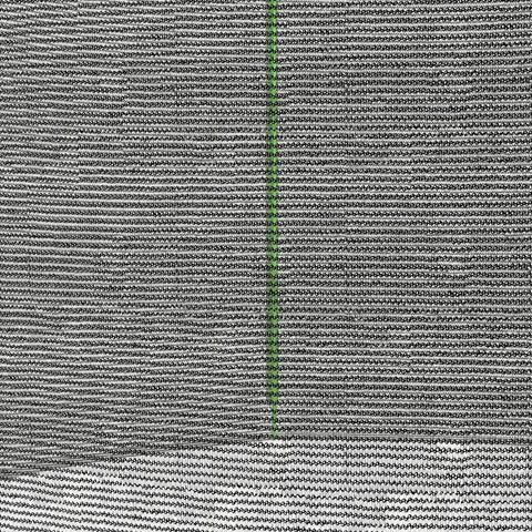 Black and white striped fabric with a green seam for sportnow 10ft trampoline safety enclosure net replacement poles not included