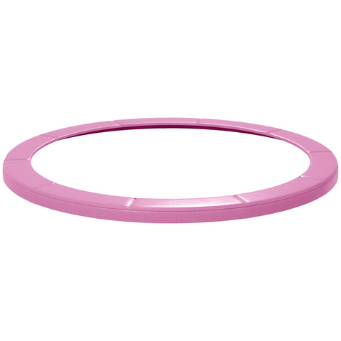 Pink padded safety pad for sportnow 12ft trampoline made of waterproof tear-resistant material with elastic cord