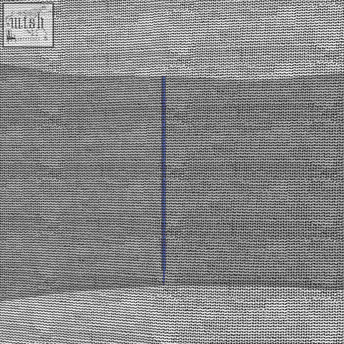 Gray woven fabric with subtle blue vertical seam for sportnow Φ244cm 8ft safety enclosure trampoline net replacement