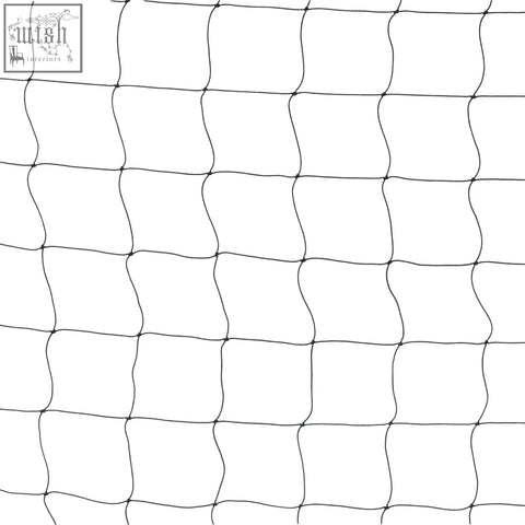 Black mesh football net with consistent grid pattern for sportnow 8ft x 5ft football goal easy garden setup