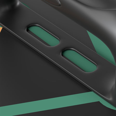 Black plastic frame with teal interior of sportnow foldable push up board with anti slip pads and colour-coded guide