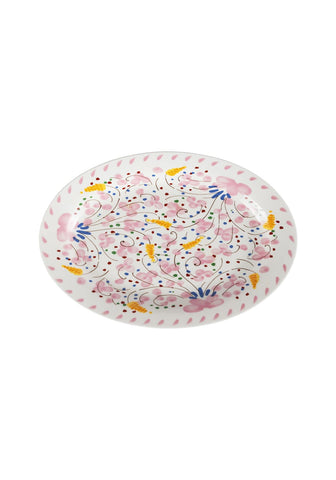Springtime Meadow Oval Serving Plate