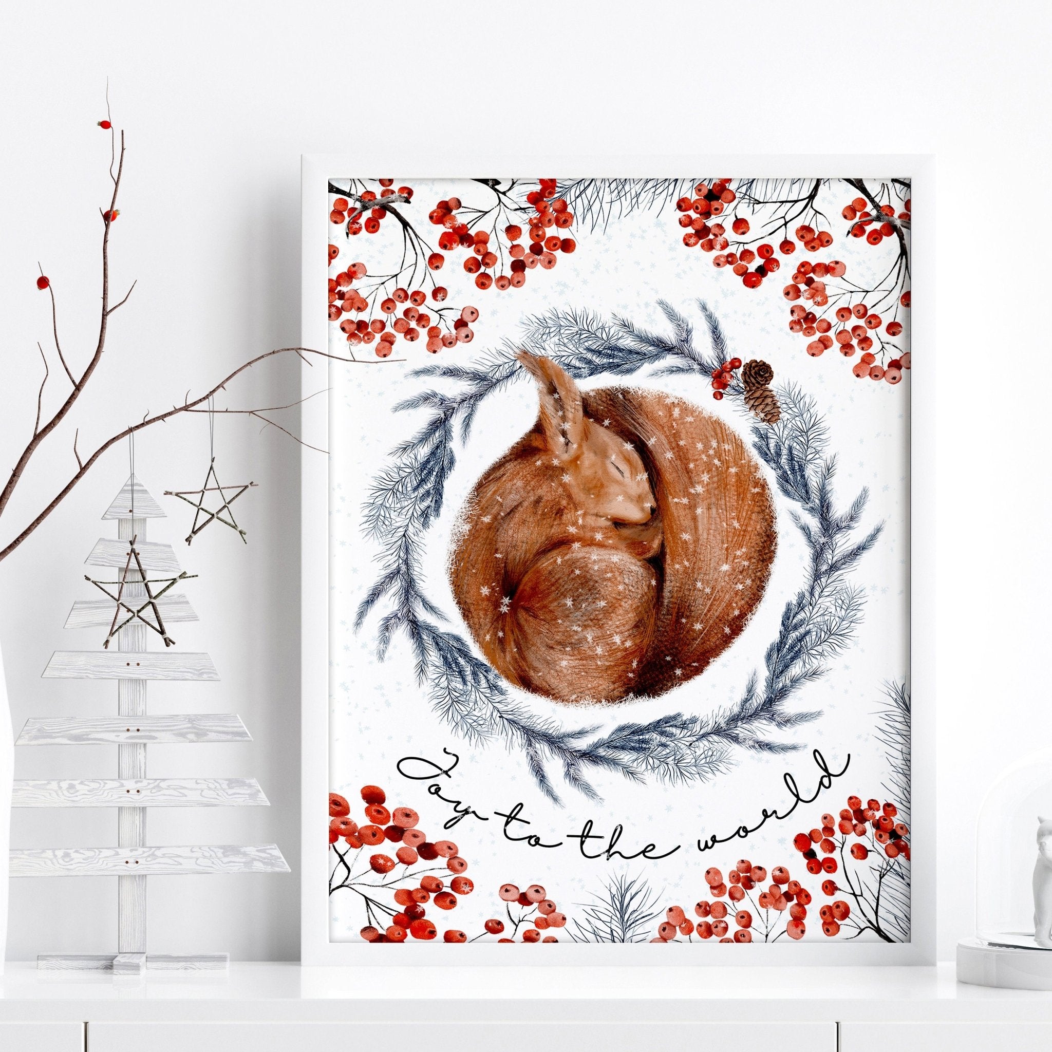 Xmas decorations hanging | Folk Christmas Decor
