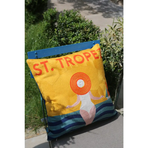 St. Tropez Needlepoint Cushion - Cushion