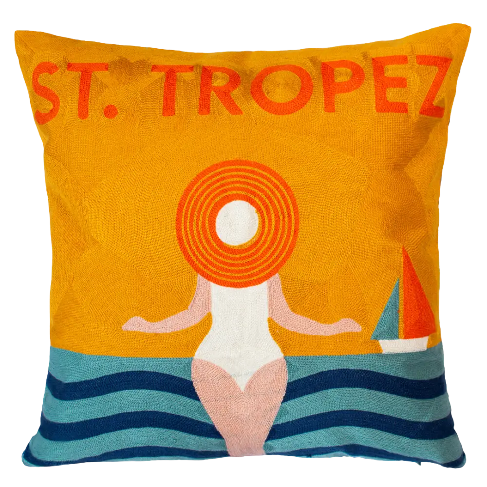St. Tropez Needlepoint Cushion - Cushion