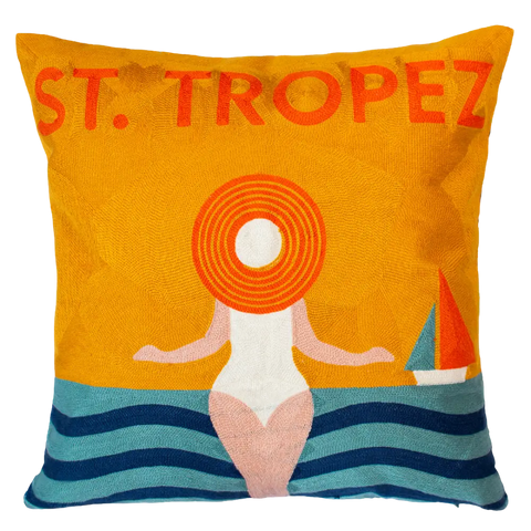St. Tropez Needlepoint Cushion - Cushion