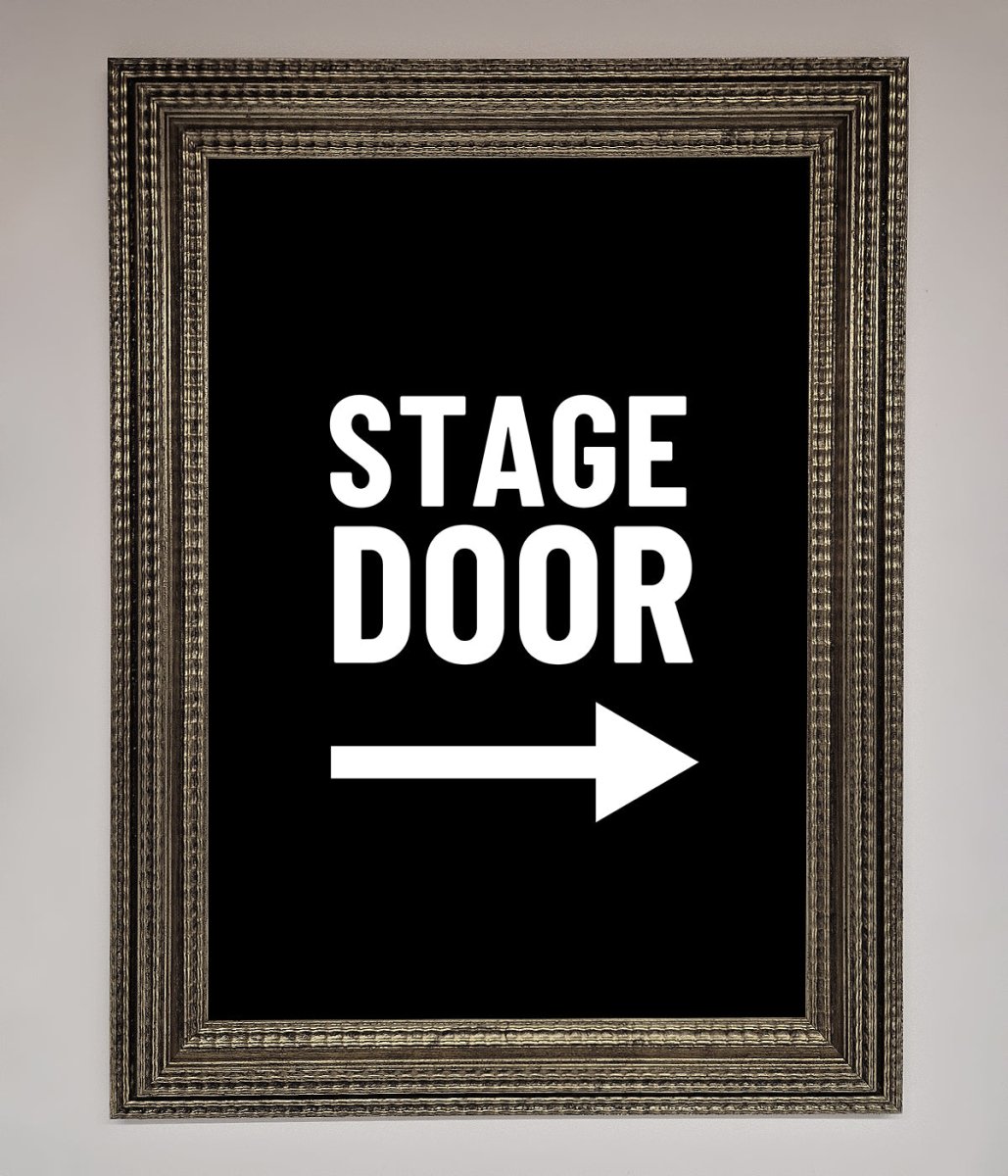 Stage Door Framed Print