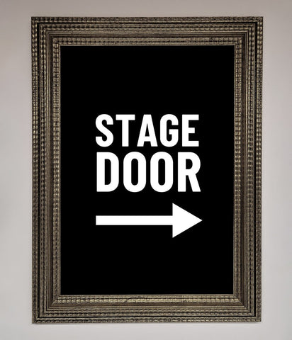 Stage Door Framed Print