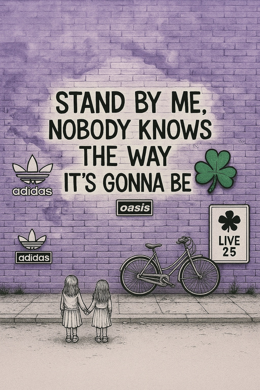 Stand By Me - Oasis Inspired Graffiti Poster