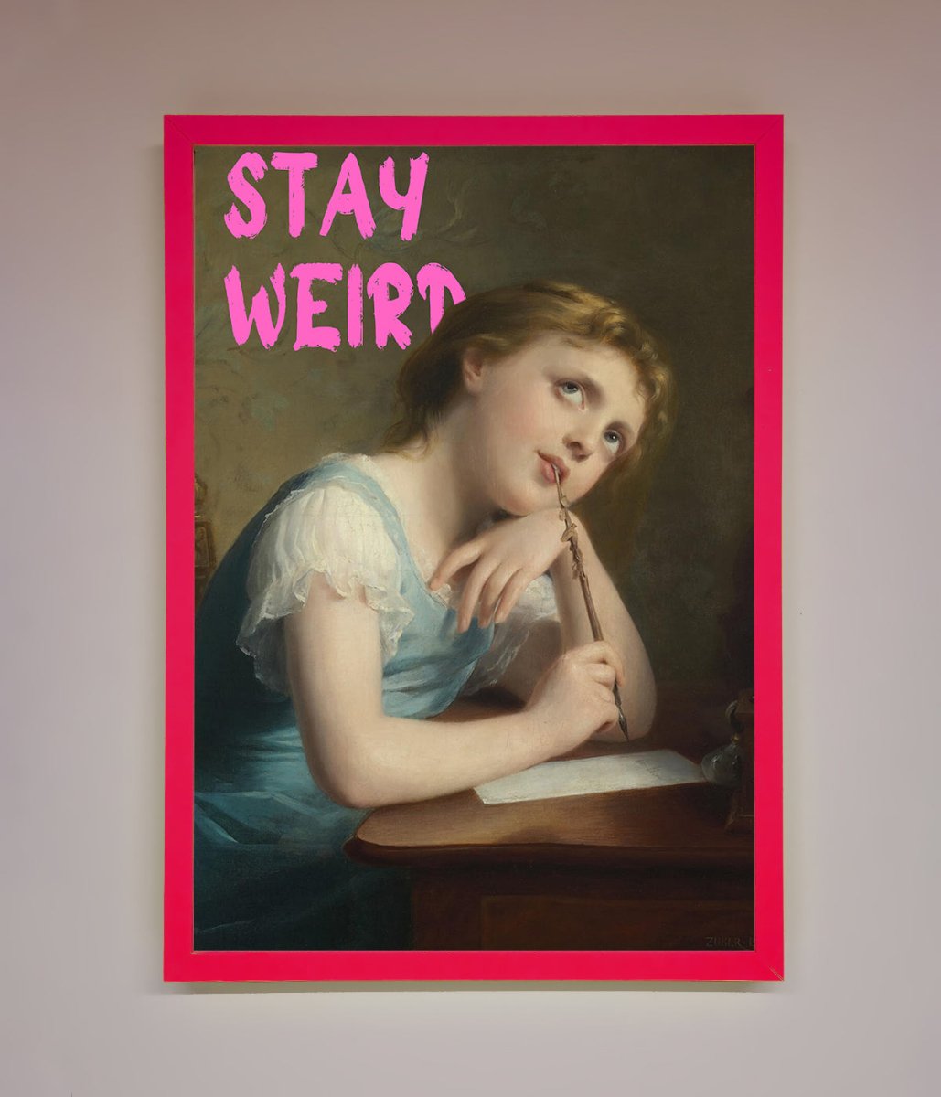 Stay Weird Framed Print