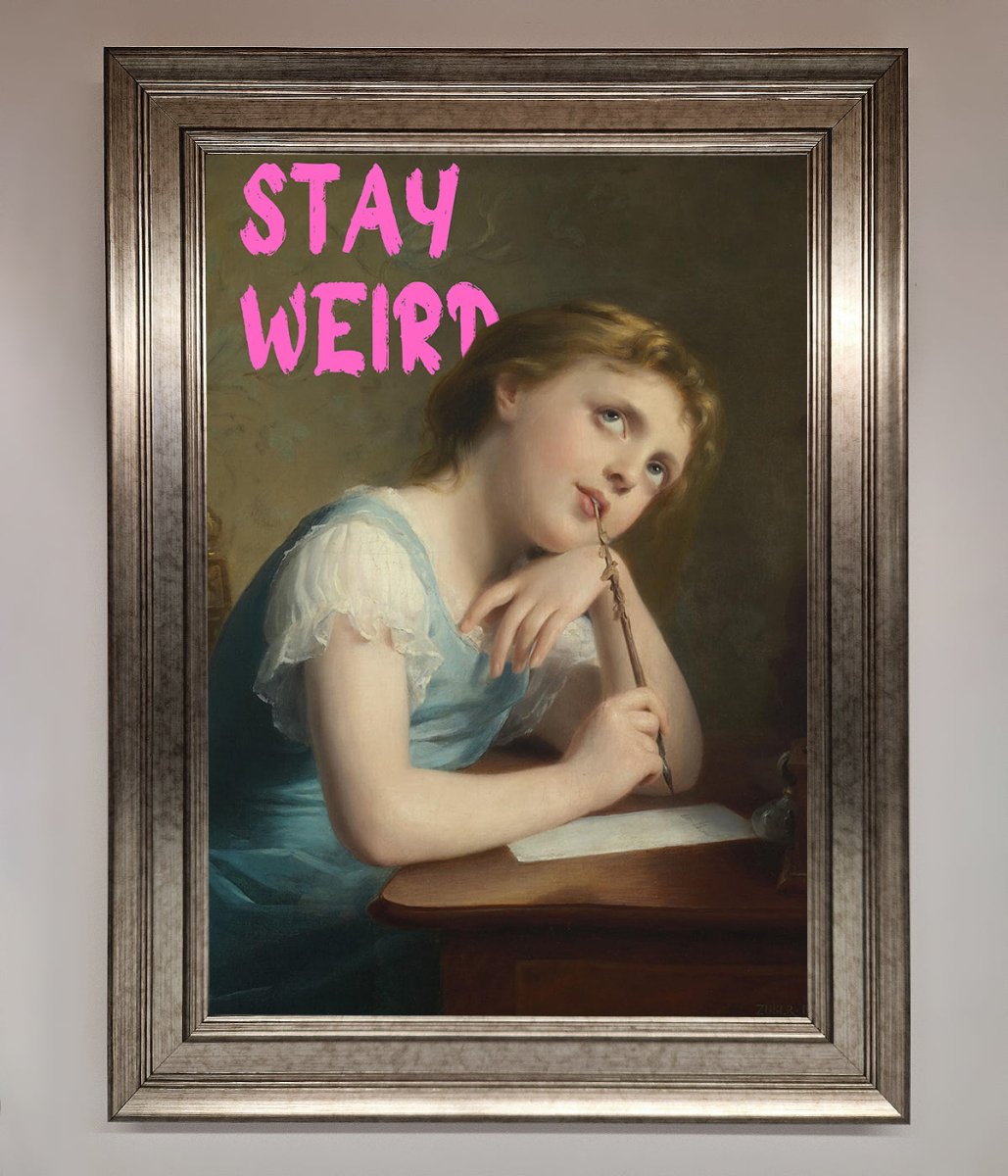 Stay Weird Framed Print