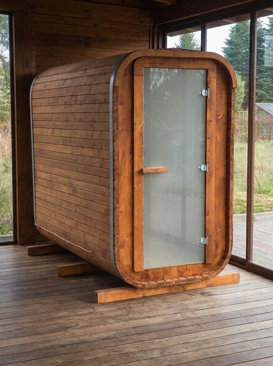 Steam & Oak Gas Sauna Pod 2.4m (Electric Option)
