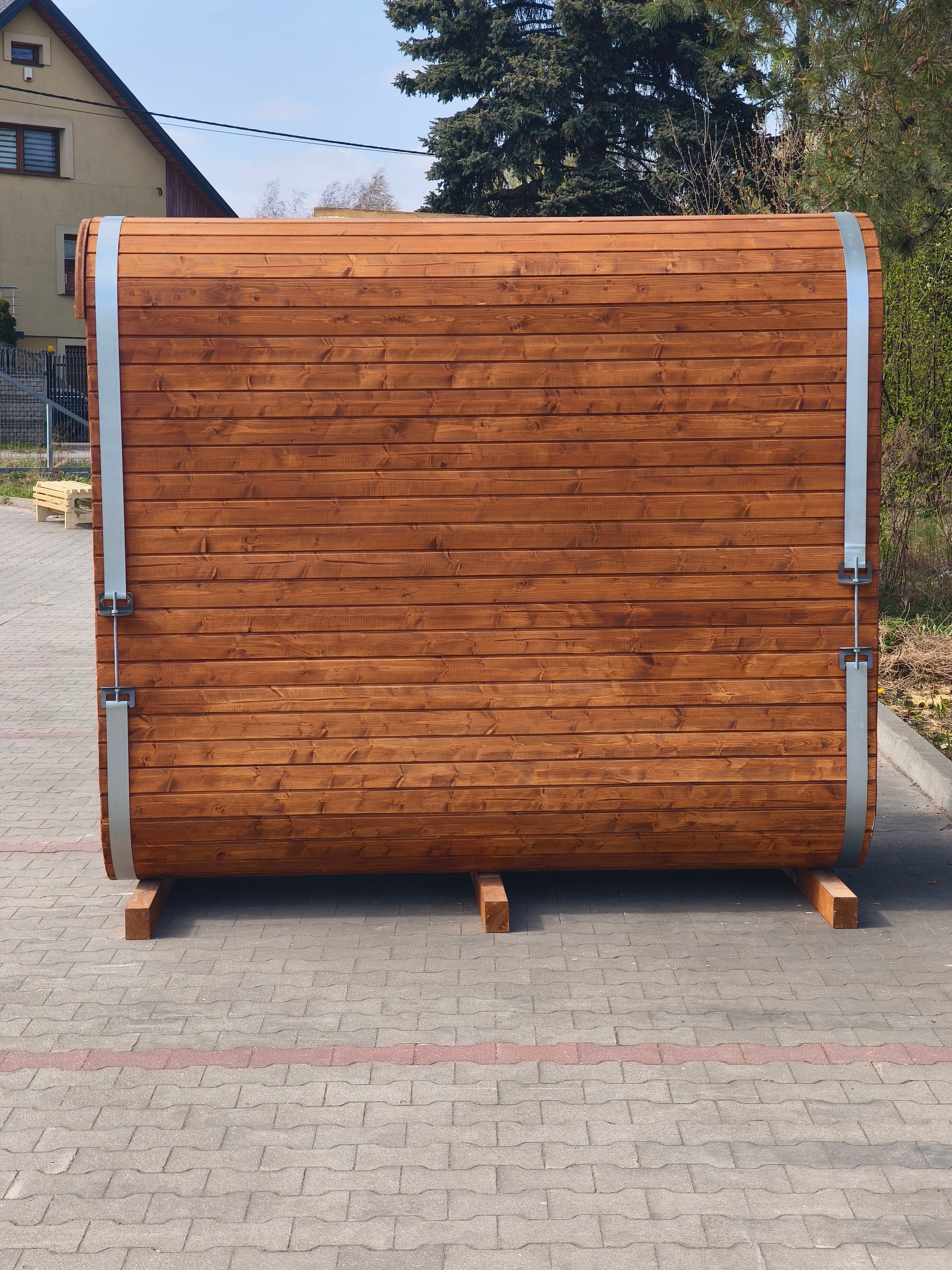 Steam & Oak Gas Sauna Pod 2.4m (Electric Option)