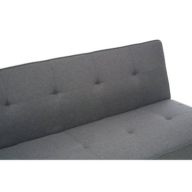 Gray tufted fabric stockholm 3 seat sofa bed with sleek modern design perfect as a grey sofa bed or grey sofa