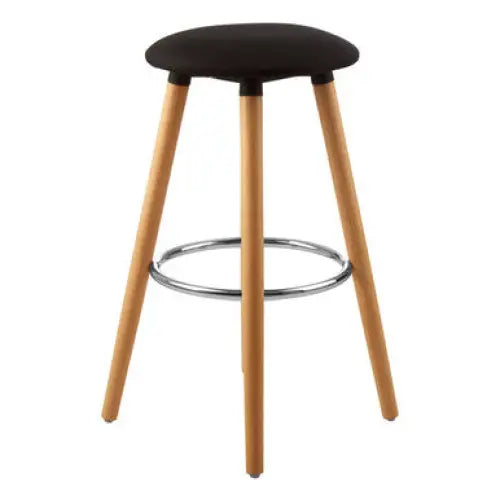 Stockholm Black Round Bar Stool