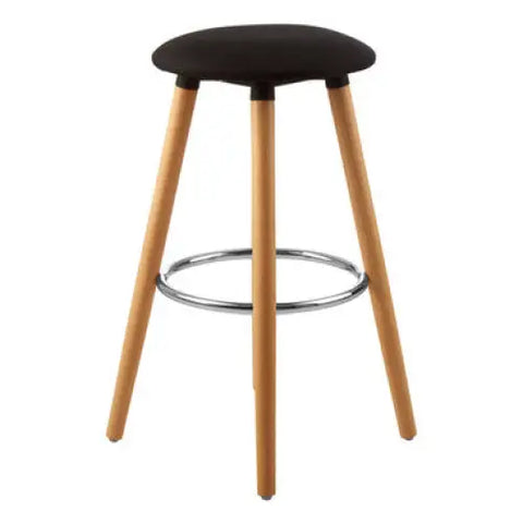 Stockholm Black Round Bar Stool