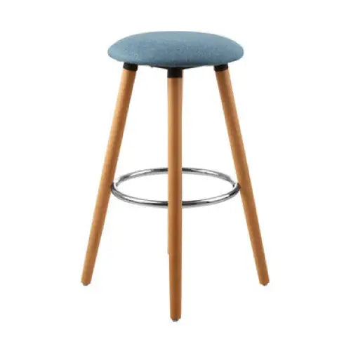 Stockholm Blue Round Bar Stool