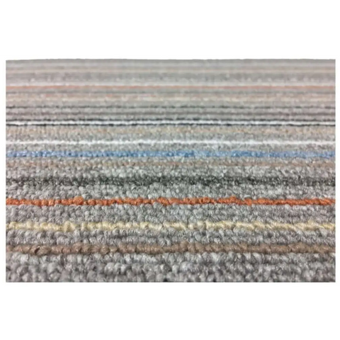 Stockholm Grey/Clay Washable Mat - Rugs