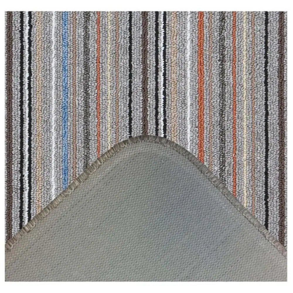 Stockholm Grey/Clay Washable Mat - Rugs