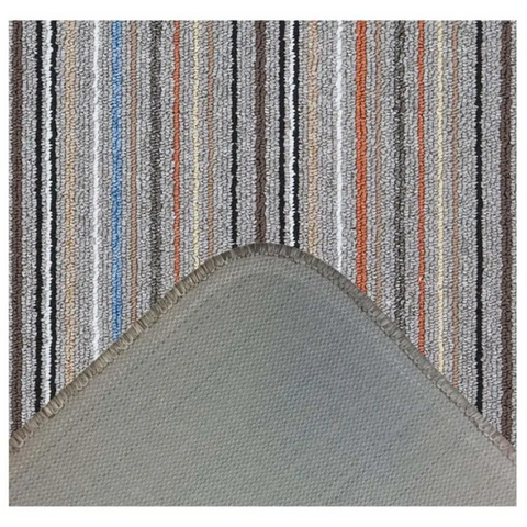 Stockholm Grey/Clay Washable Mat - Rugs