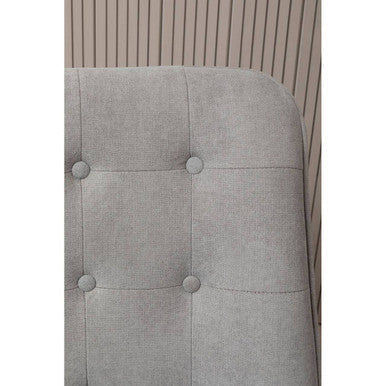 Stockholm Grey Linen Effect Accent Chair