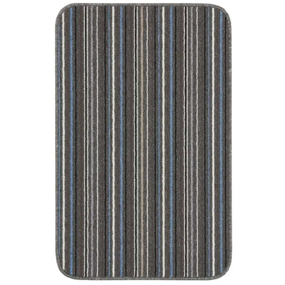 Stockholm Lead/Light Blue Washable Mat - 57X90 cm - Rugs